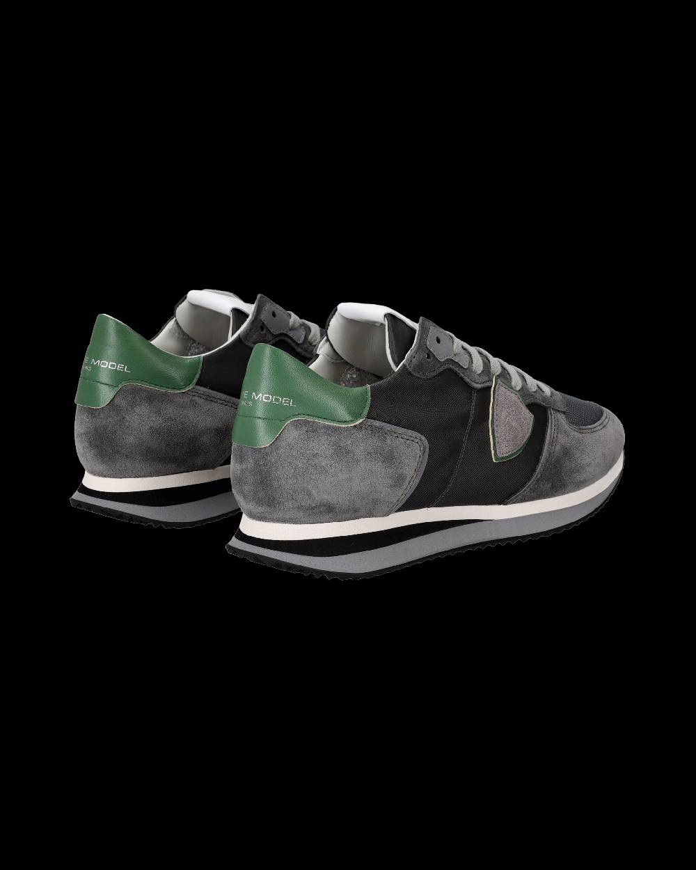 Philippe Model Sneaker basse Trpx uomo - antracite e verde Prezzo di fabbrica