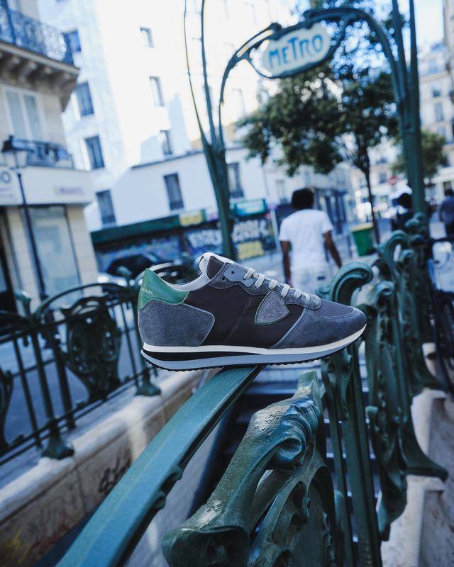 Philippe Model Sneaker basse Trpx uomo - antracite e verde Prezzo di fabbrica