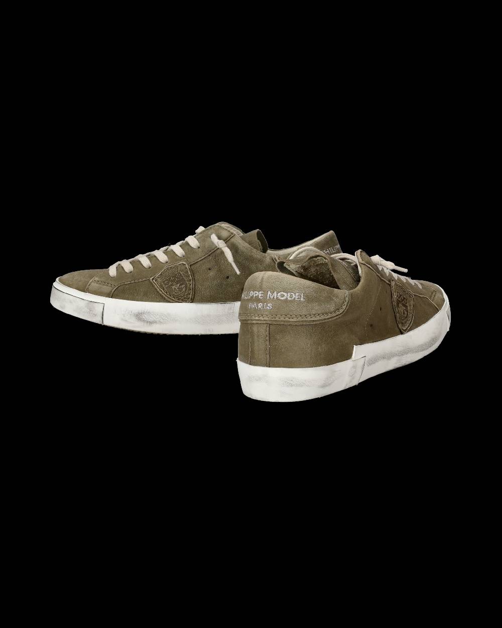 Philippe Model Sneakers Prsx da Uomo Verde in Pelle Morbida Offerta speciale