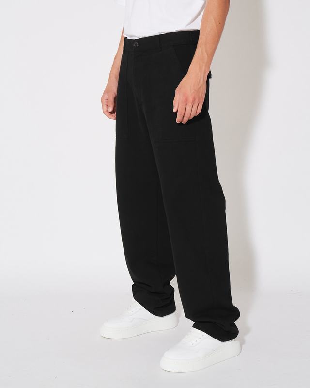 Philippe Model Pantaloni CHARLES da Uomo Neri in Bull Denim Comprare a buon mercato