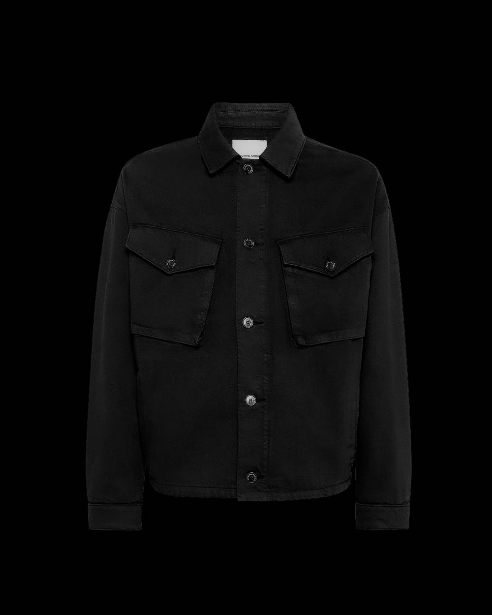 Philippe Model Giacca GERARD da Uomo Nera in Bull Denim Fornitura limitata