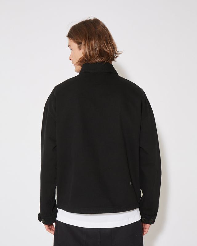 Philippe Model Giacca GERARD da Uomo Nera in Bull Denim Fornitura limitata