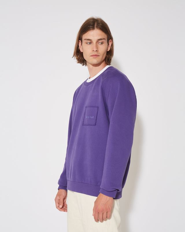 Philippe Model Felpa girocollo BERNARD da Uomo Viola in Jersey Offerta Pasqua
