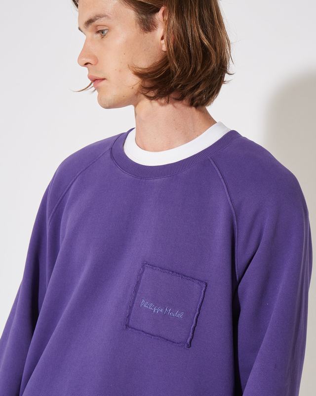 Philippe Model Felpa girocollo BERNARD da Uomo Viola in Jersey Offerta Pasqua
