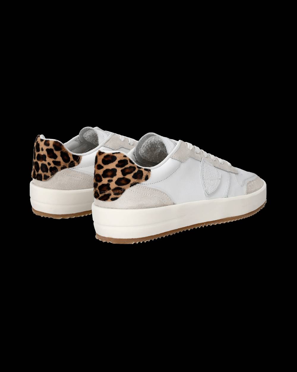 Philippe Model Sneaker bassa Nice uomo - bianco e animalier Offerta per la Festa della Mamma