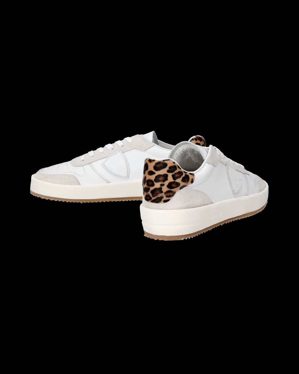 Philippe Model Sneaker bassa Nice uomo - bianco e animalier Offerta per la Festa della Mamma