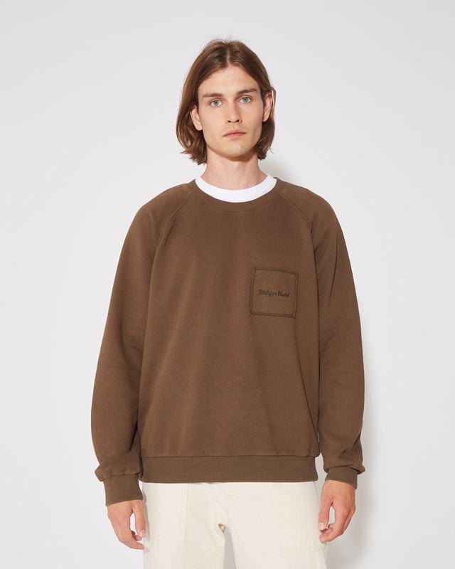 Philippe Model Felpa girocollo BERNARD da Uomo Marrone in Jersey Offerta Giorno del Papà