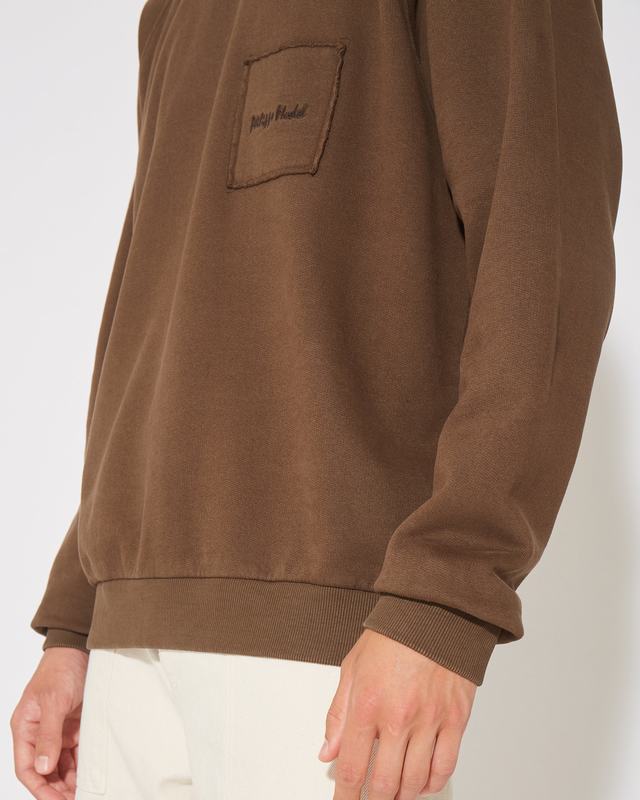 Philippe Model Felpa girocollo BERNARD da Uomo Marrone in Jersey Offerta Giorno del Papà