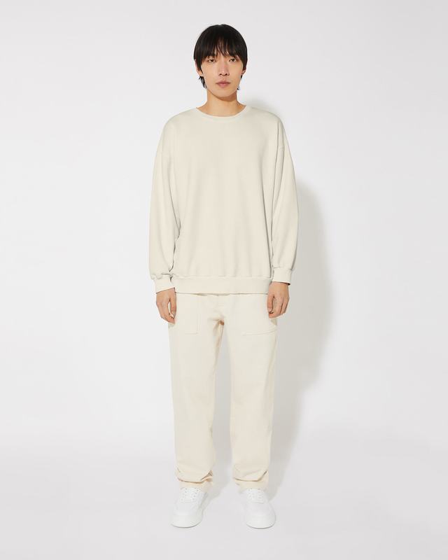 Philippe Model Felpa girocollo BASTIEN da Uomo Ecru in Pelle Offerta Anniversario