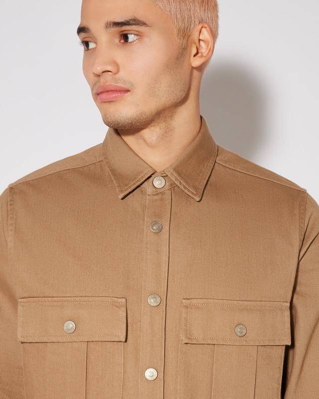 Philippe Model Camicia militare Dereck da Uomo Marrone in Cotone Offerta migliore