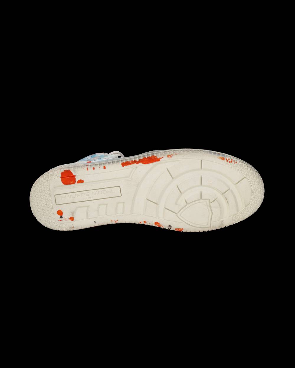 Philippe Model Sneaker mid La Grande donna - bianco, azzurro e rosso Latest fashion
