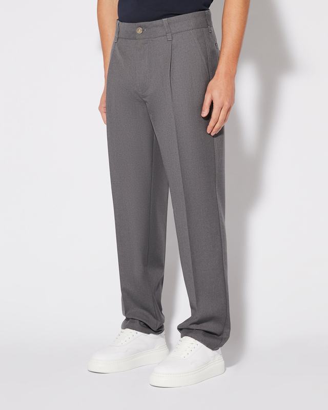 Philippe Model Pantaloni chino Claude da Uomo Grigi in Lana Offerta temporanea