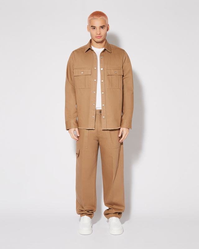 Philippe Model Pantaloni Charles da Uomo Marroni in Cotone Lightning offer