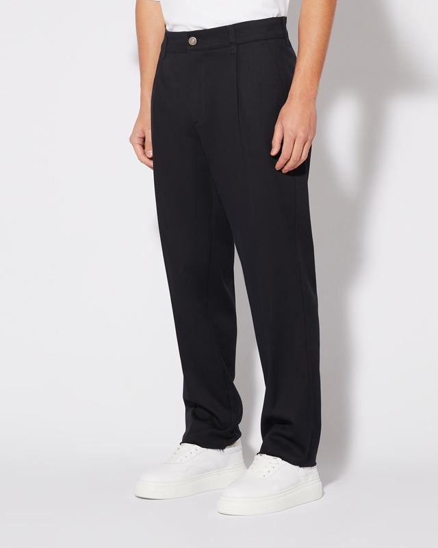 Philippe Model Pantaloni chino Claude da Uomo Blu in Lana Liquidazione