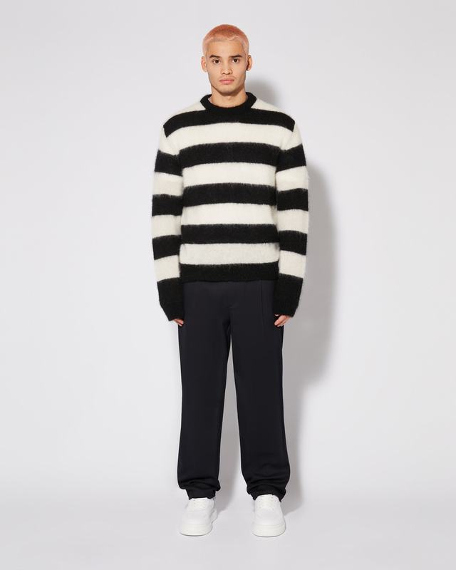 Philippe Model Pantaloni chino Claude da Uomo Blu in Lana Liquidazione