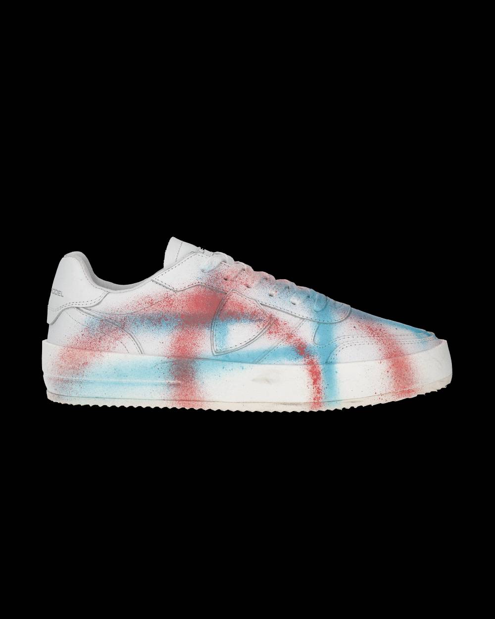 Philippe Model Sneaker bassa Nice uomo - bianco, corallo e blu Comprane uno, ottenene uno gratis