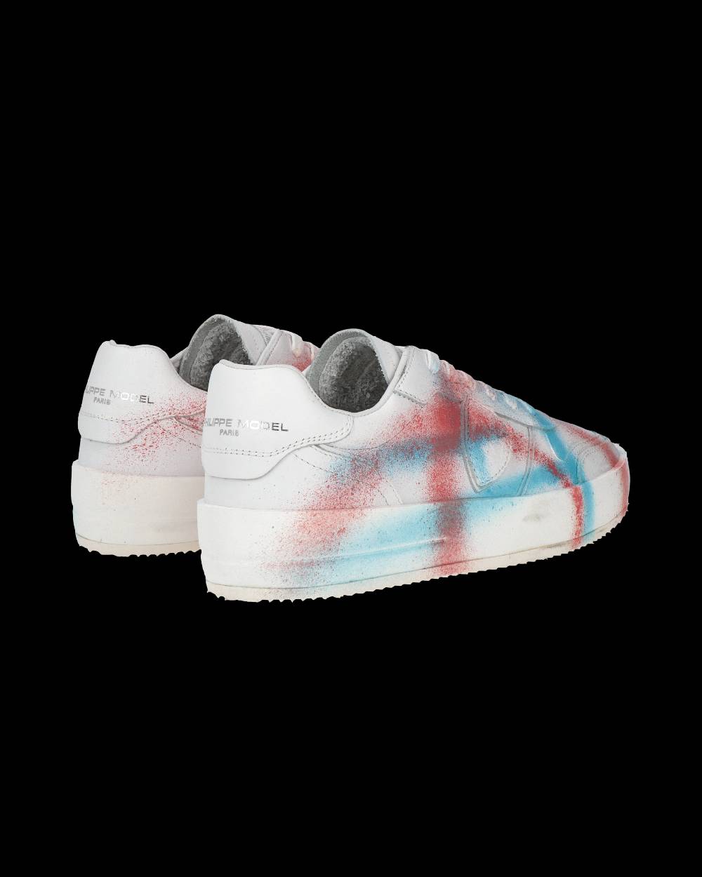Philippe Model Sneaker bassa Nice uomo - bianco, corallo e blu Comprane uno, ottenene uno gratis