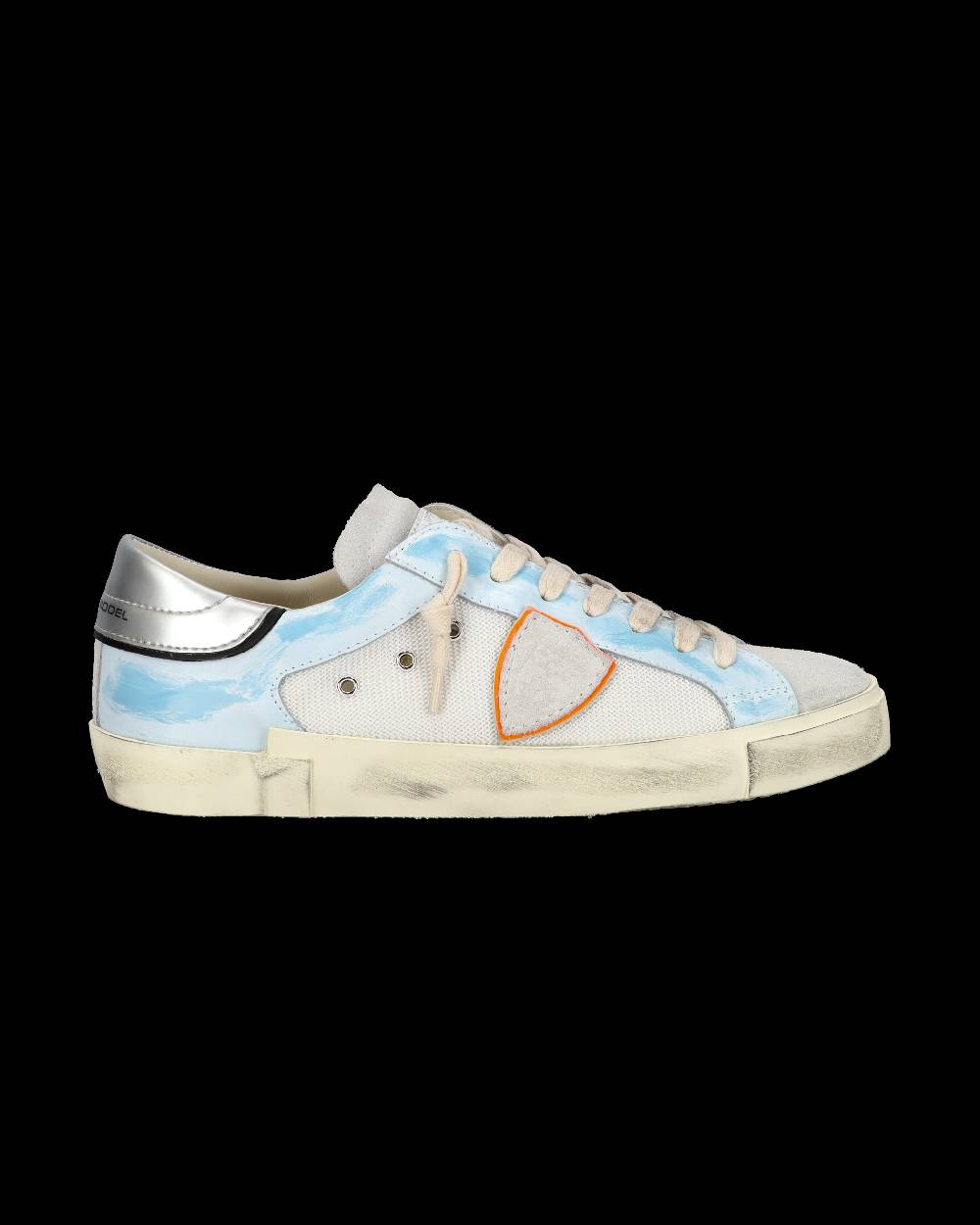 Philippe Model Sneaker casual Prsx da uomo in nylon e pelle - Azzurro e bianco Offerta settimanale