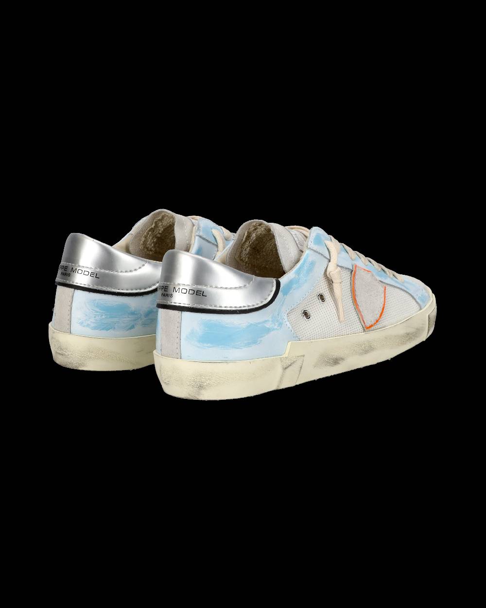 Philippe Model Sneaker casual Prsx da uomo in nylon e pelle - Azzurro e bianco Offerta settimanale