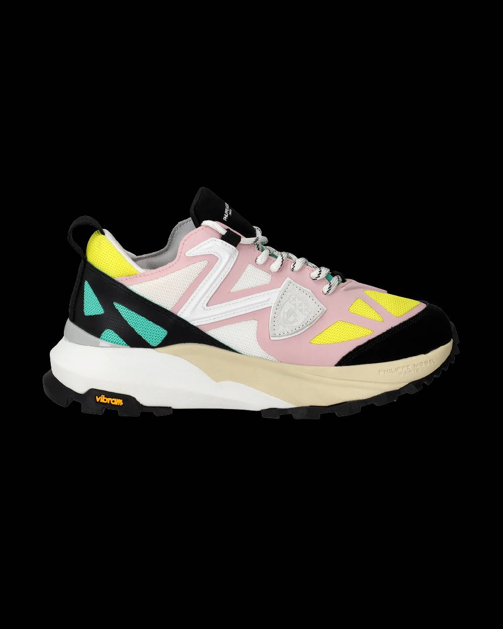 Philippe Model Sneakers Rocx da Donna Rosa e Gialle in Tessuto Tecnico ACQUISTA ORA