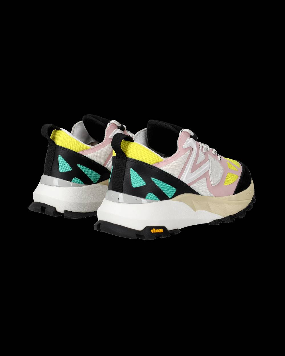 Philippe Model Sneakers Rocx da Donna Rosa e Gialle in Tessuto Tecnico ACQUISTA ORA