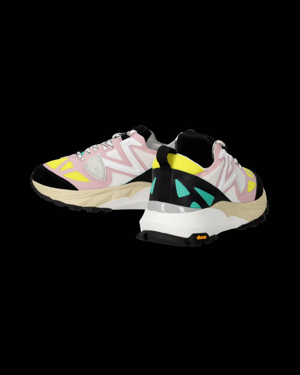 Philippe Model Sneakers Rocx da Donna Rosa e Gialle in Tessuto Tecnico ACQUISTA ORA