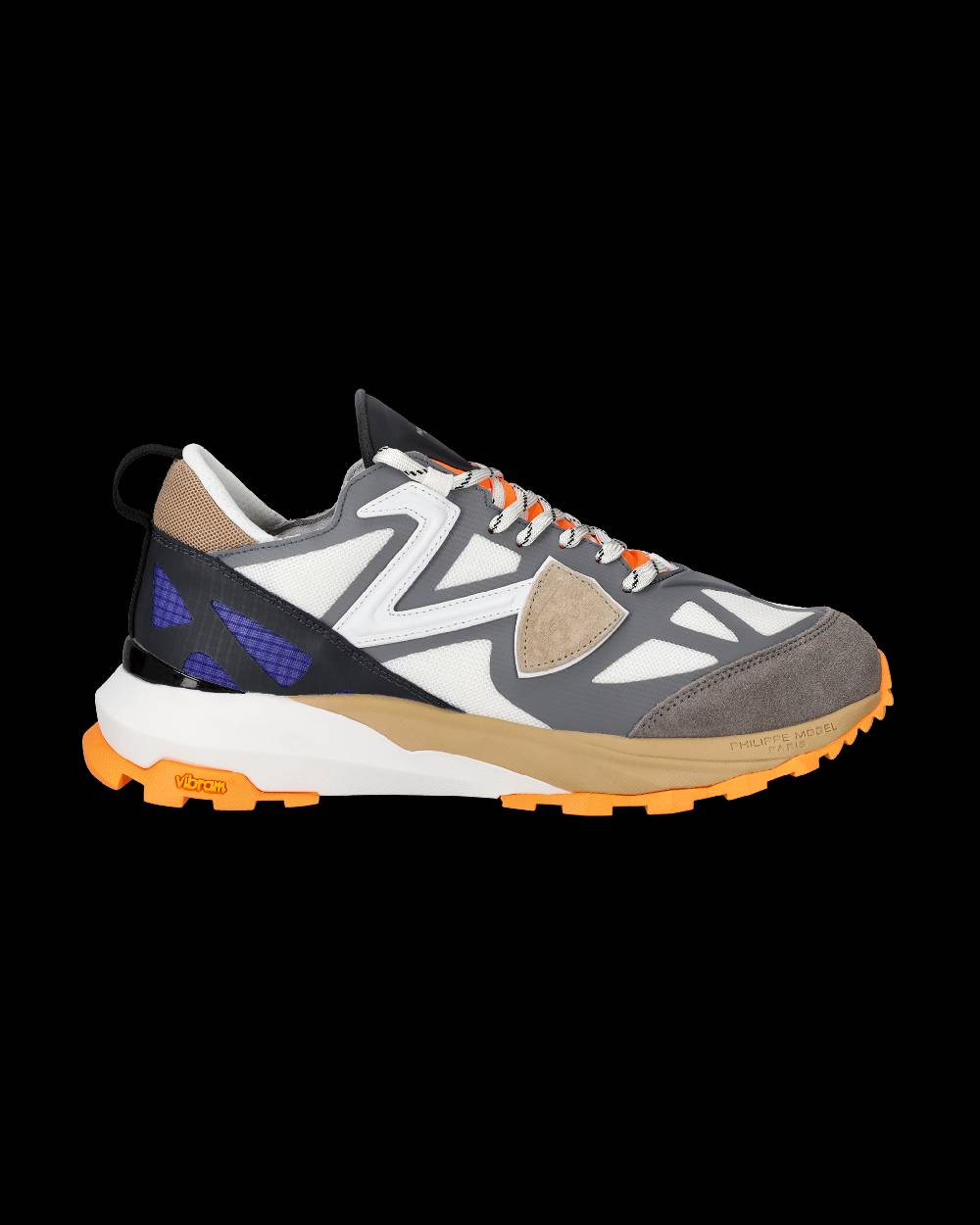 Philippe Model Sneakers Rocx da Uomo Grigie e Arancioni in Tessuto Tecnico Latest stili
