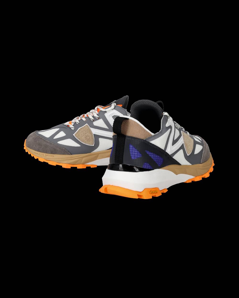 Philippe Model Sneakers Rocx da Uomo Grigie e Arancioni in Tessuto Tecnico Latest stili