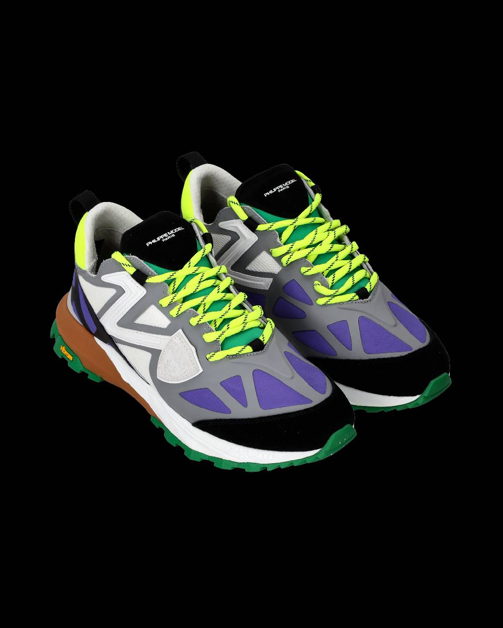 Philippe Model Sneakers Rocx da Uomo Grigie e Bianche in Tessuto Tecnico Ultimi due giorni