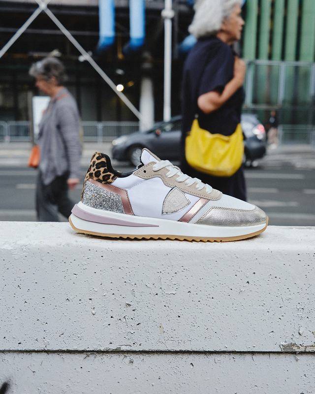 Philippe Model Sneaker basse Tropez 2.1 donna - animalier bianco e rosa Fino al 60% di sconto