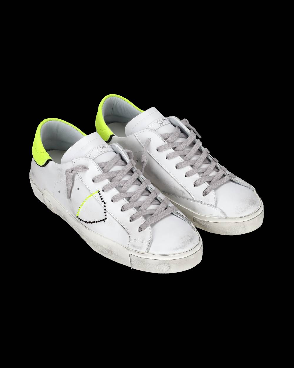 Philippe Model Sneaker basse Prsx uomo - bianco, nero e giallo fluo Fino al 55% di sconto