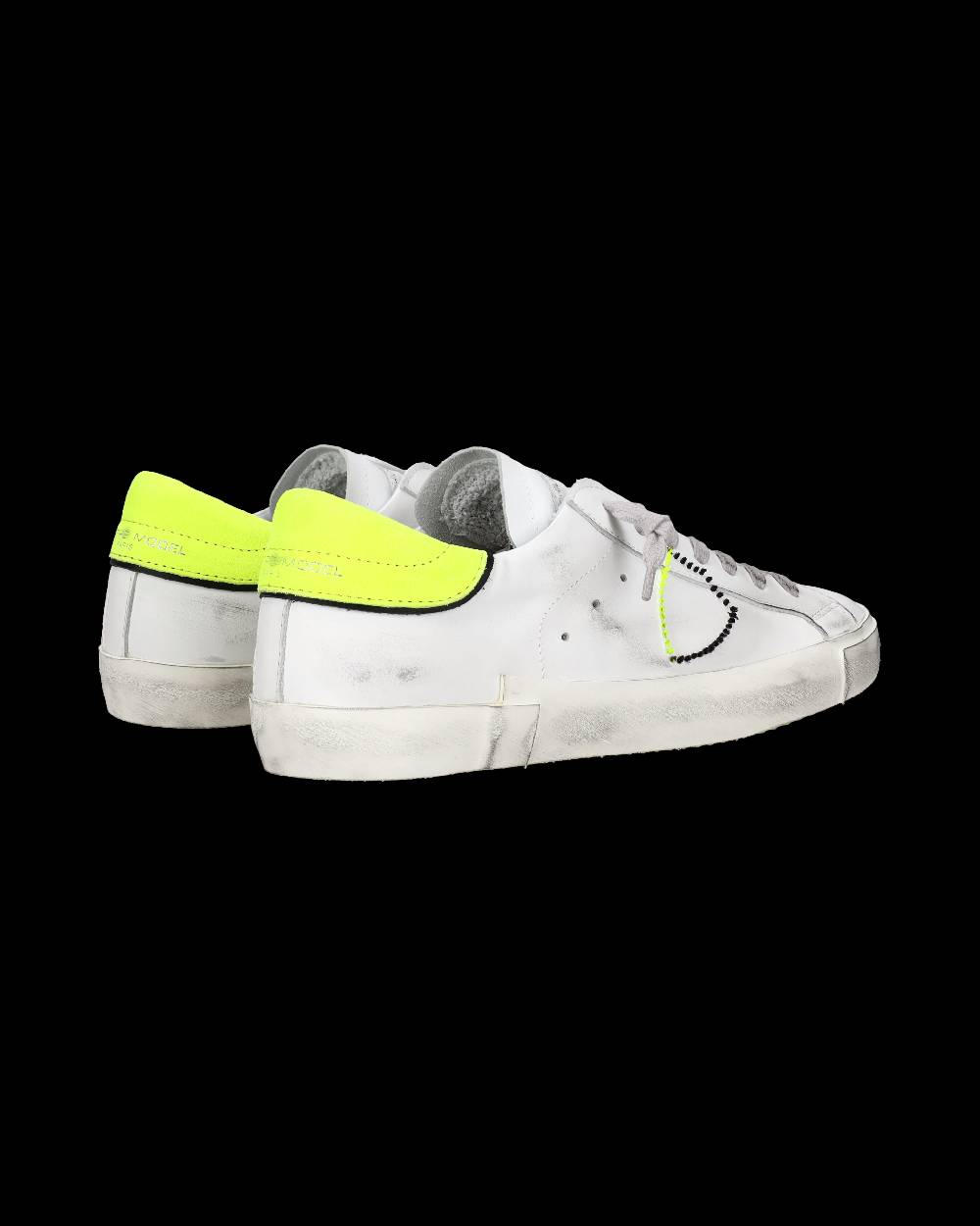 Philippe Model Sneaker basse Prsx uomo - bianco, nero e giallo fluo Fino al 55% di sconto