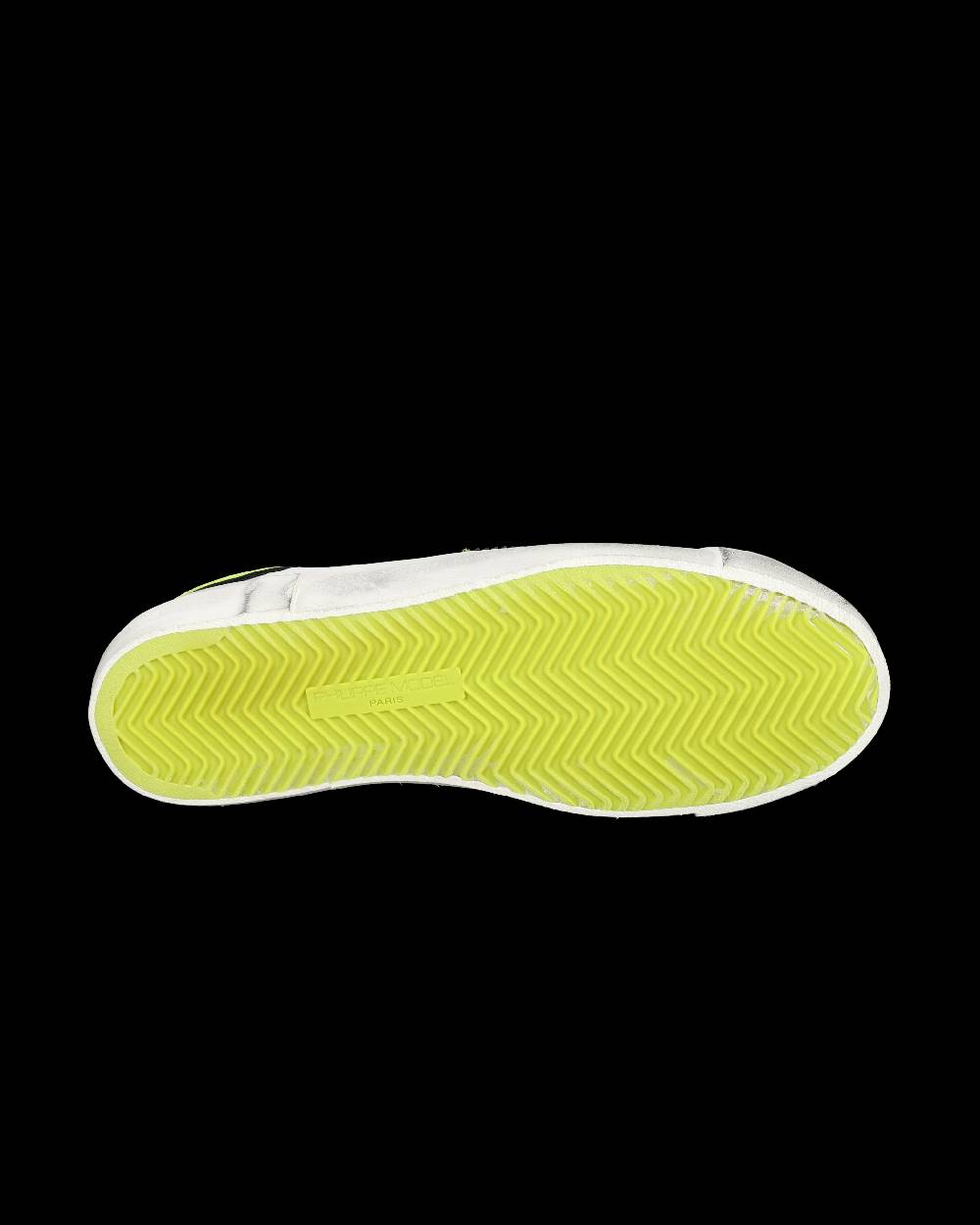 Philippe Model Sneaker basse Prsx uomo - bianco, nero e giallo fluo Fino al 55% di sconto