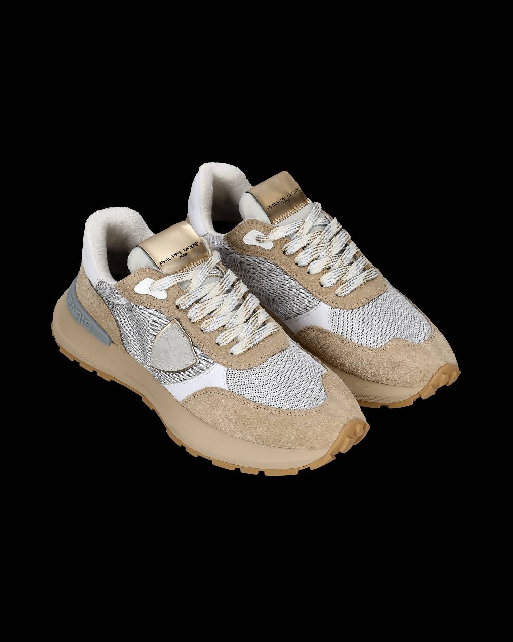 Philippe Model Sneaker bassa Antibes donna - argento e beige Discount Store per i nuovi prodotti