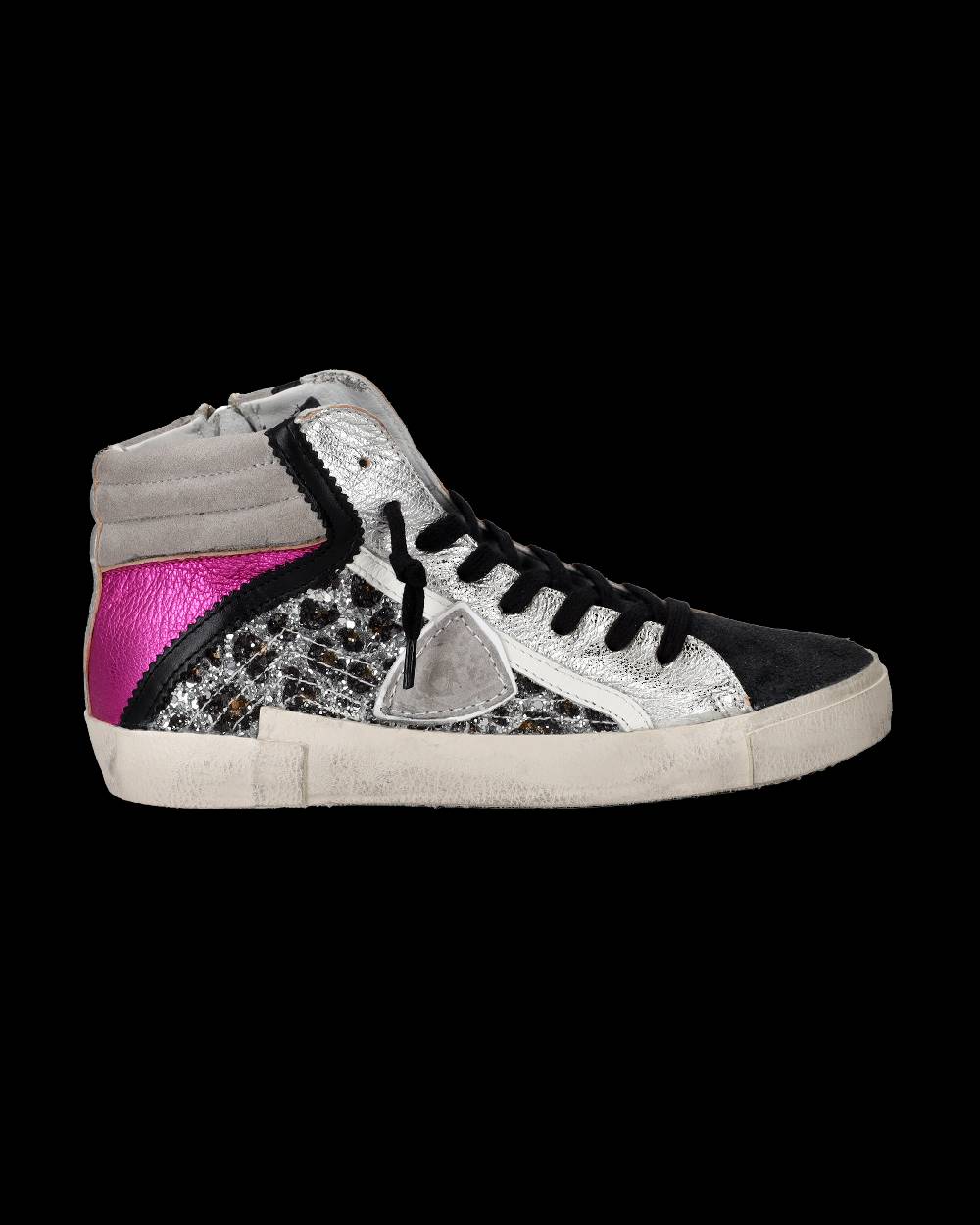 Philippe Model Sneaker high Paris donna - argento e rosa 50% di sconto con spedizione gratuita