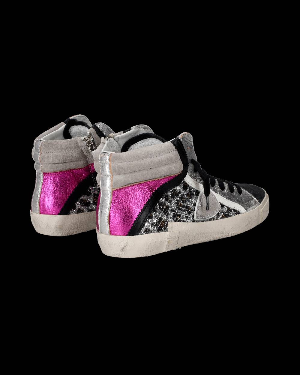 Philippe Model Sneaker high Paris donna - argento e rosa 50% di sconto con spedizione gratuita