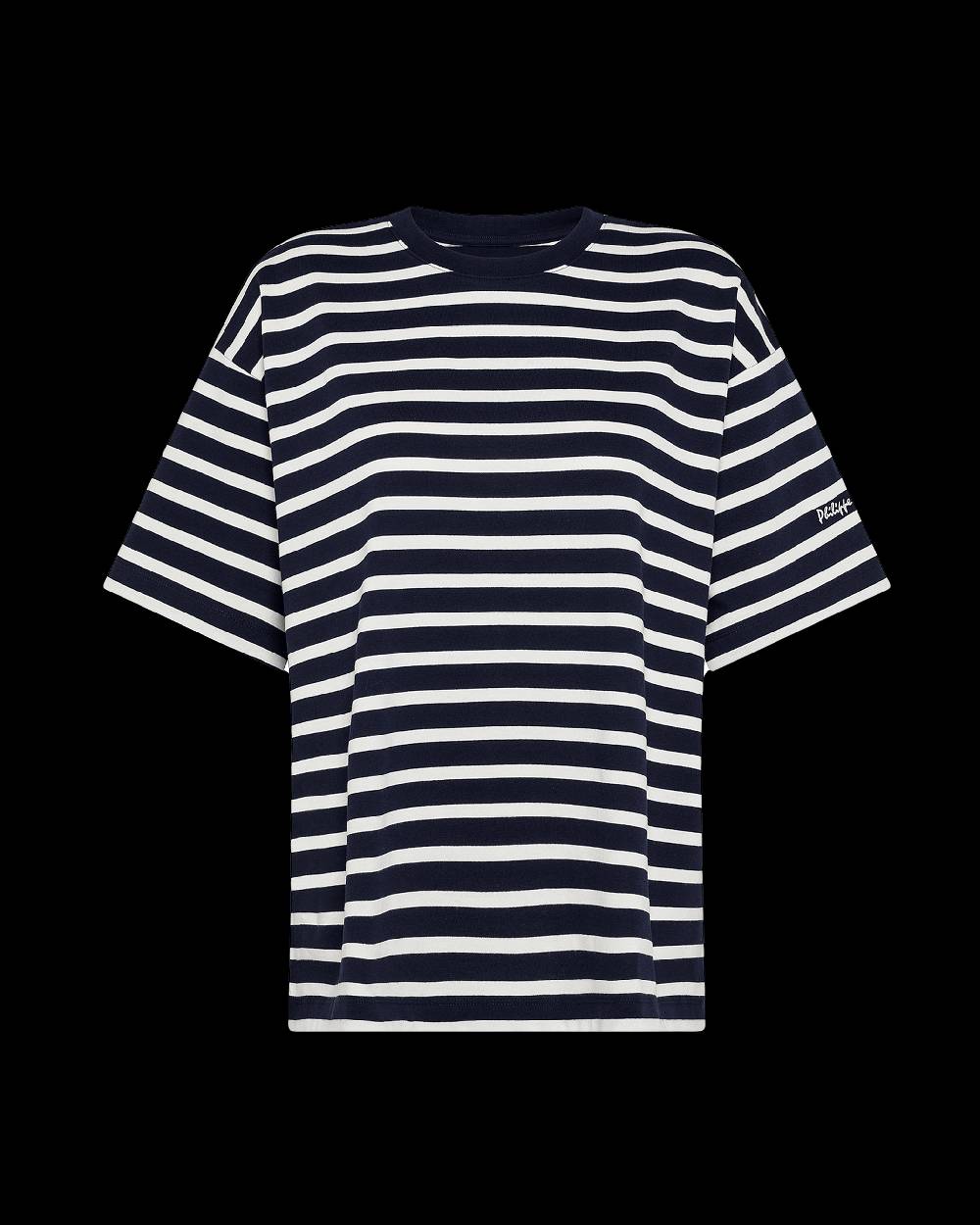 Philippe Model T-Shirt Monique da Donna Blu in Cotone Officina