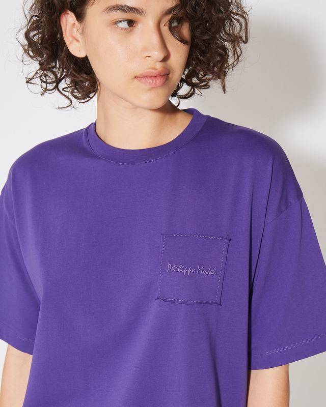 Philippe Model T-Shirt Monique da Donna Viola in Jersey Esporta salva