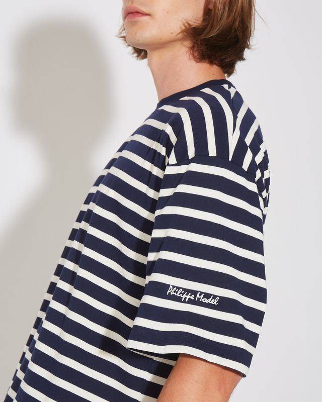 Philippe Model T-Shirt Maurice da Uomo Blu in Cotone 2025