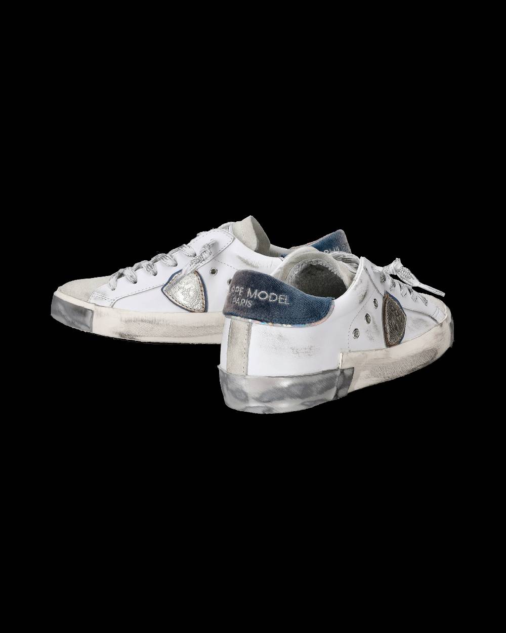 Philippe Model Sneaker basse Paris donna - bianco e argento Italy
