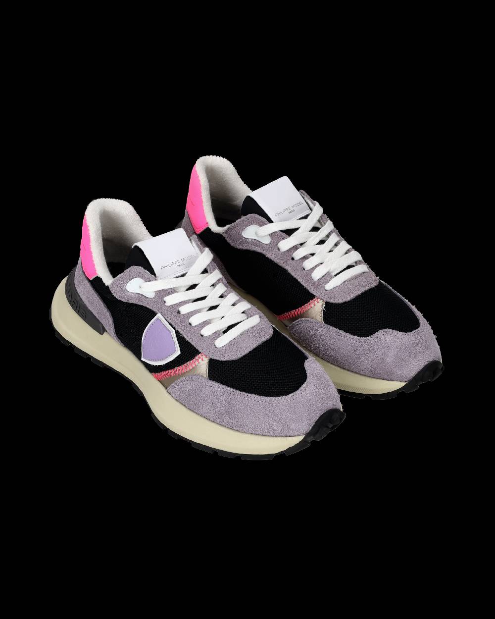 Philippe Model Sneaker running basse Antibes donna - lilla e nero In Linea