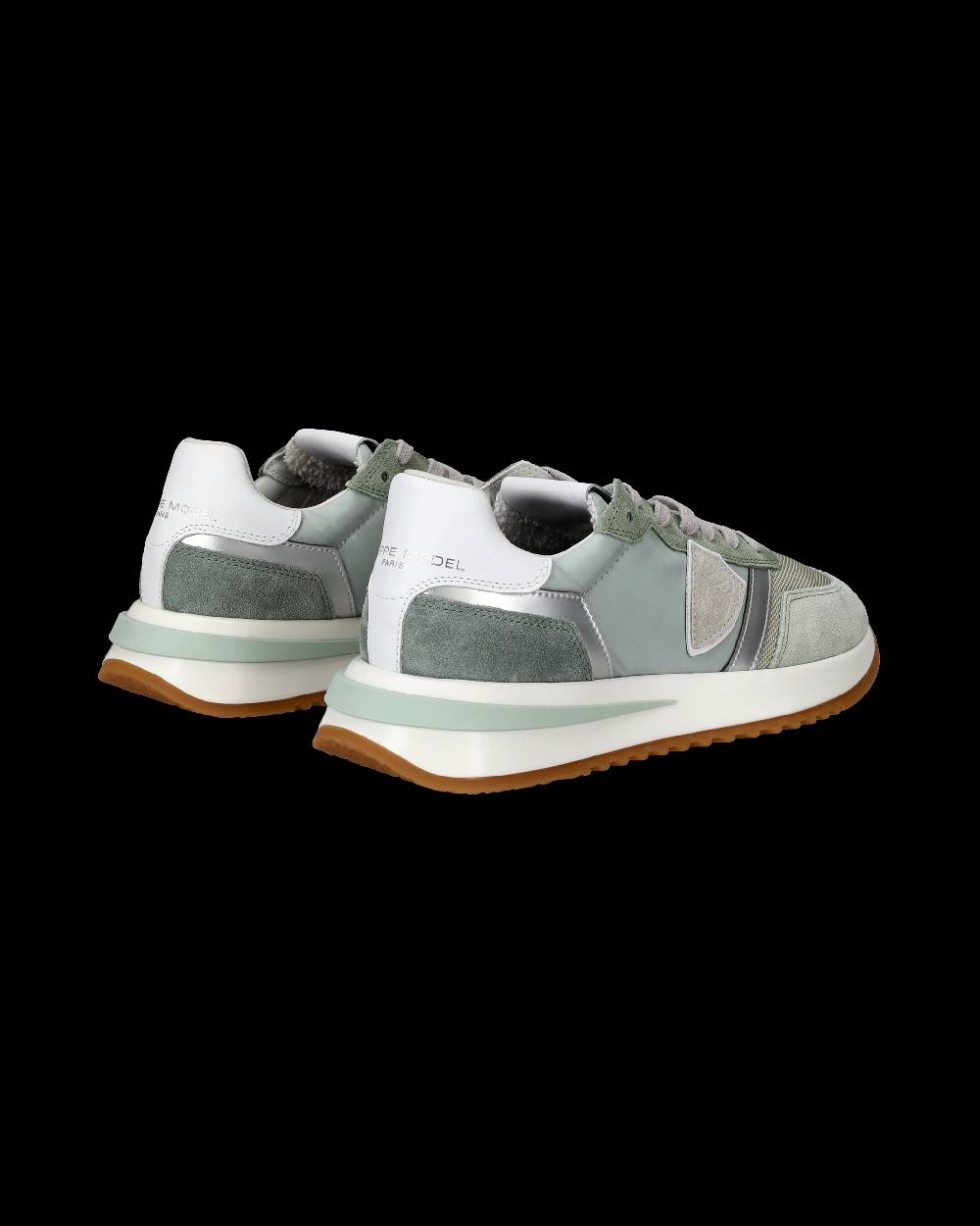 Philippe Model Sneakers Tropez 2.1 da Donna Verdi in Tessuto Tecnico Qualità