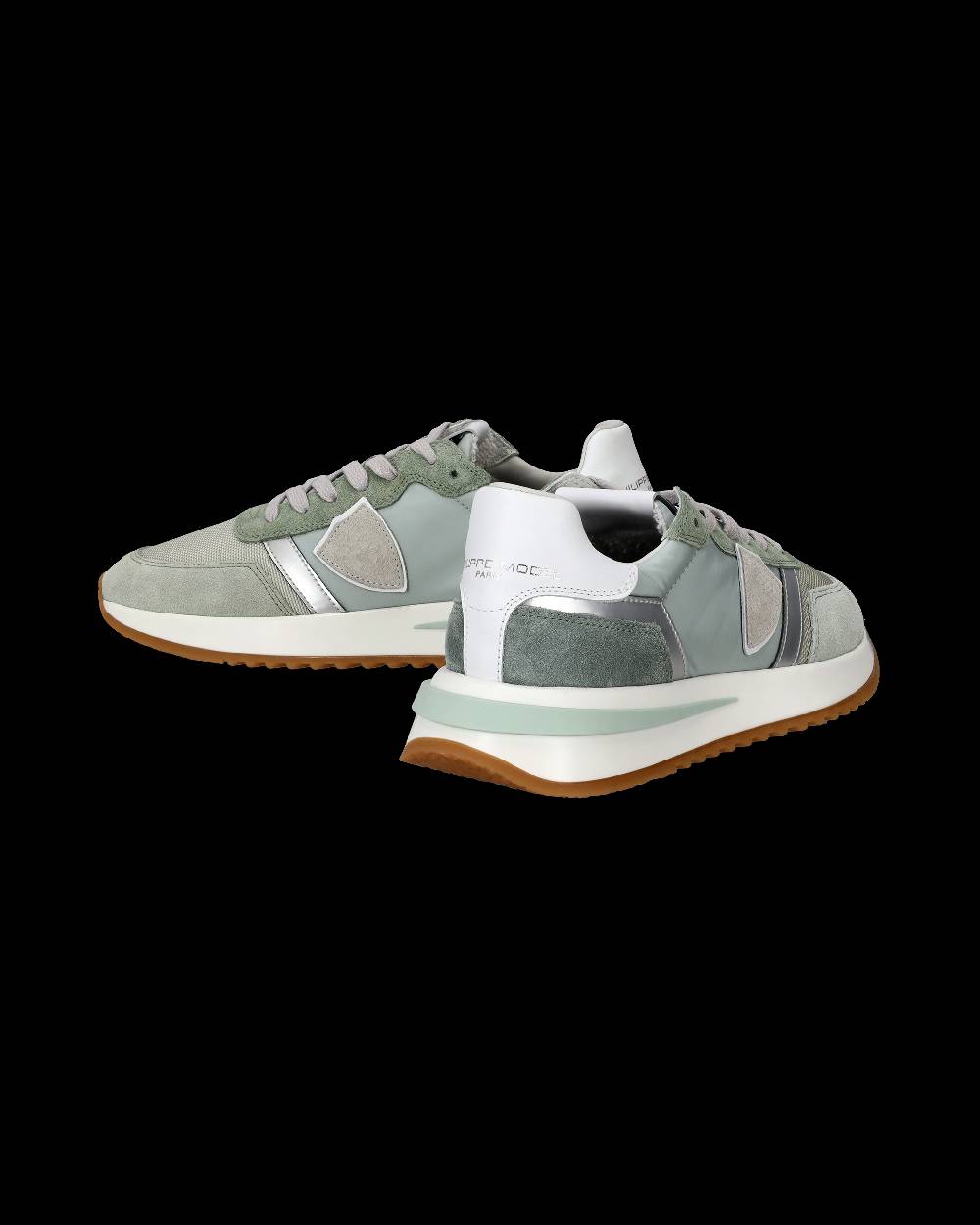 Philippe Model Sneakers Tropez 2.1 da Donna Verdi in Tessuto Tecnico Qualità