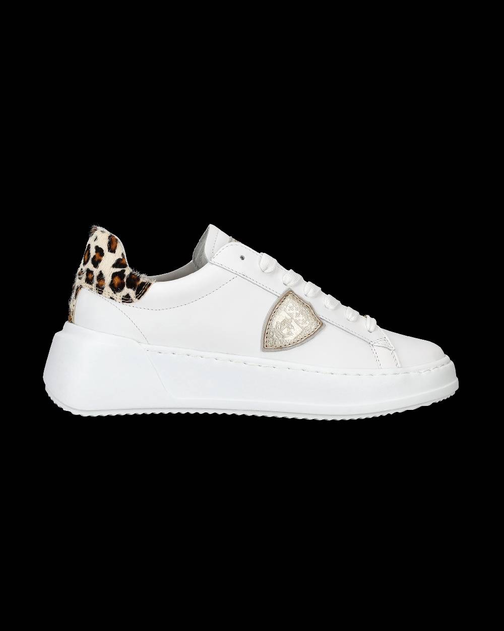 Philippe Model Sneaker bassa Tres Temple donna - bianco e animalier Promozione