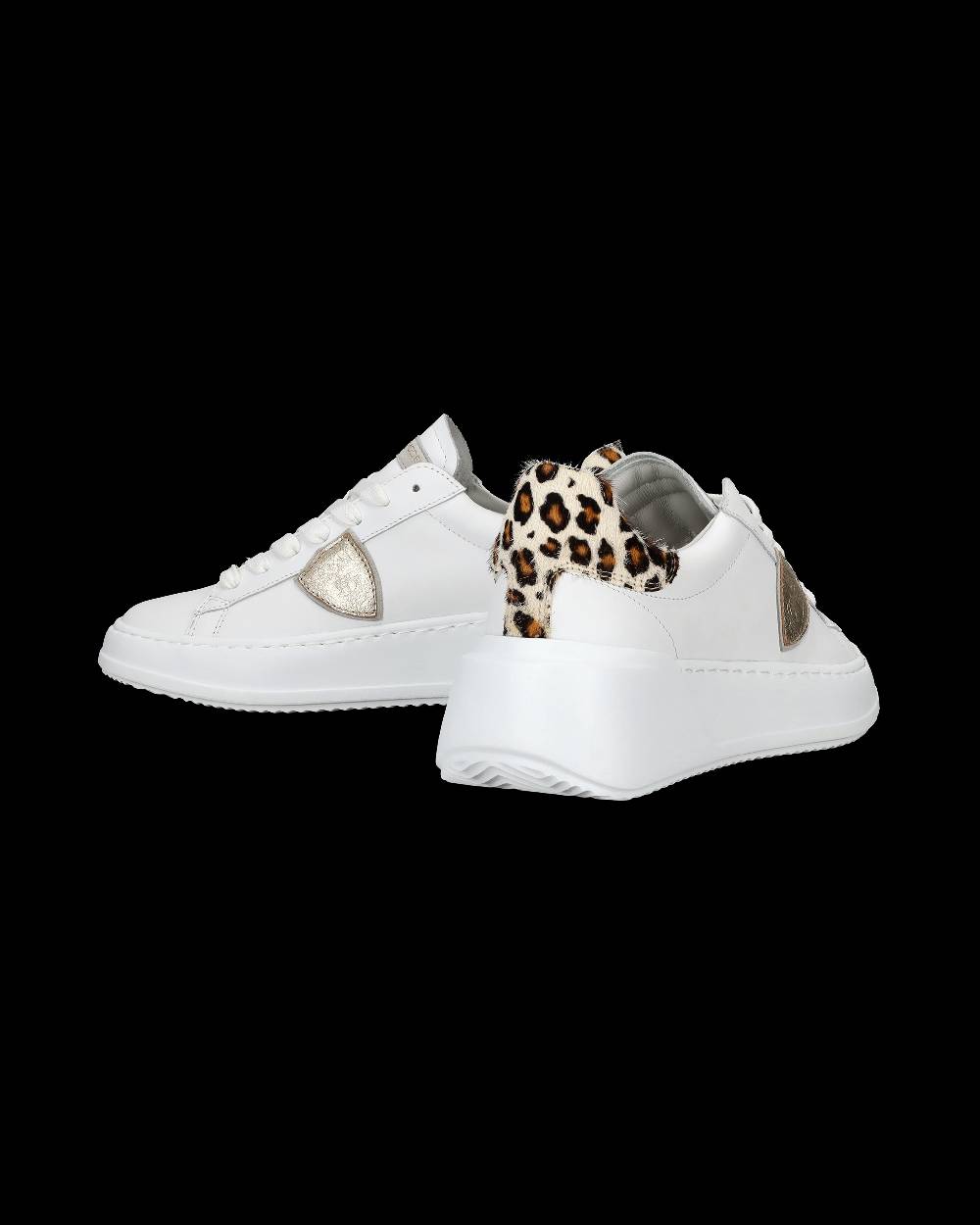 Philippe Model Sneaker bassa Tres Temple donna - bianco e animalier Promozione