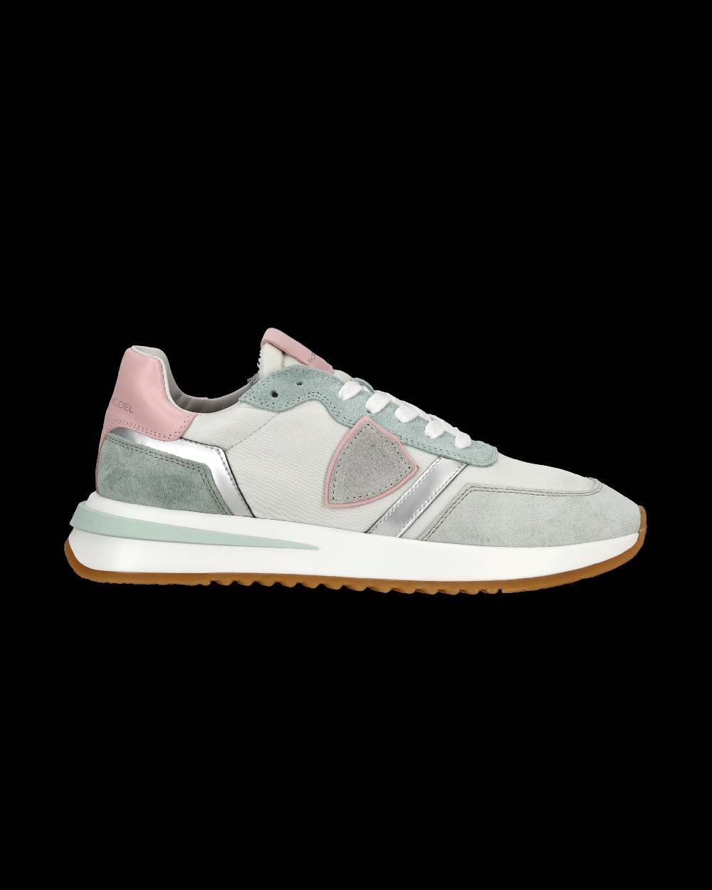 Philippe Model Sneaker basse Tropez 2.1 donna - bianco, verde acqua e argento Spedizione Gratuita
