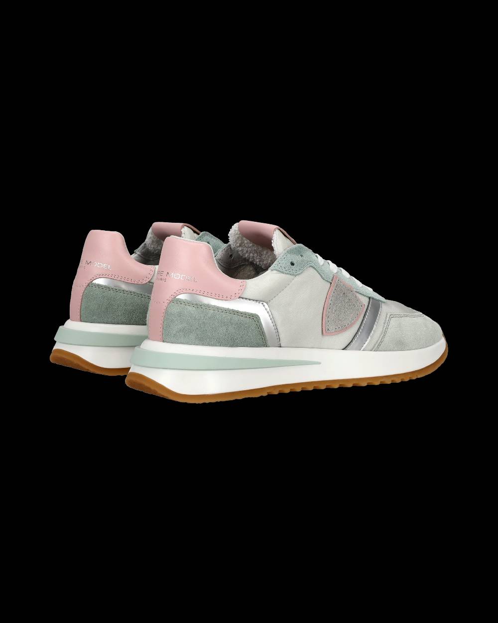 Philippe Model Sneaker basse Tropez 2.1 donna - bianco, verde acqua e argento Spedizione Gratuita