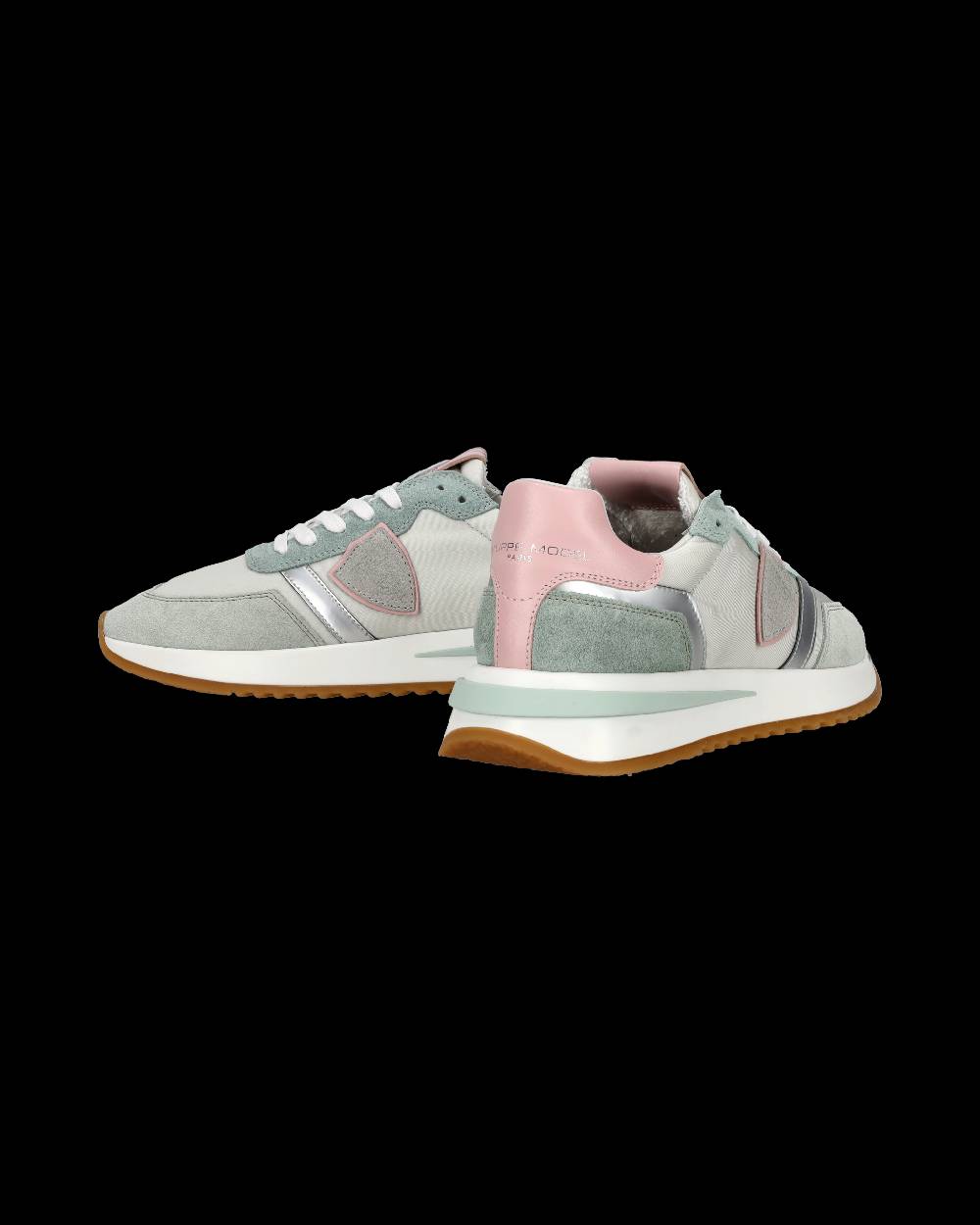 Philippe Model Sneaker basse Tropez 2.1 donna - bianco, verde acqua e argento Spedizione Gratuita