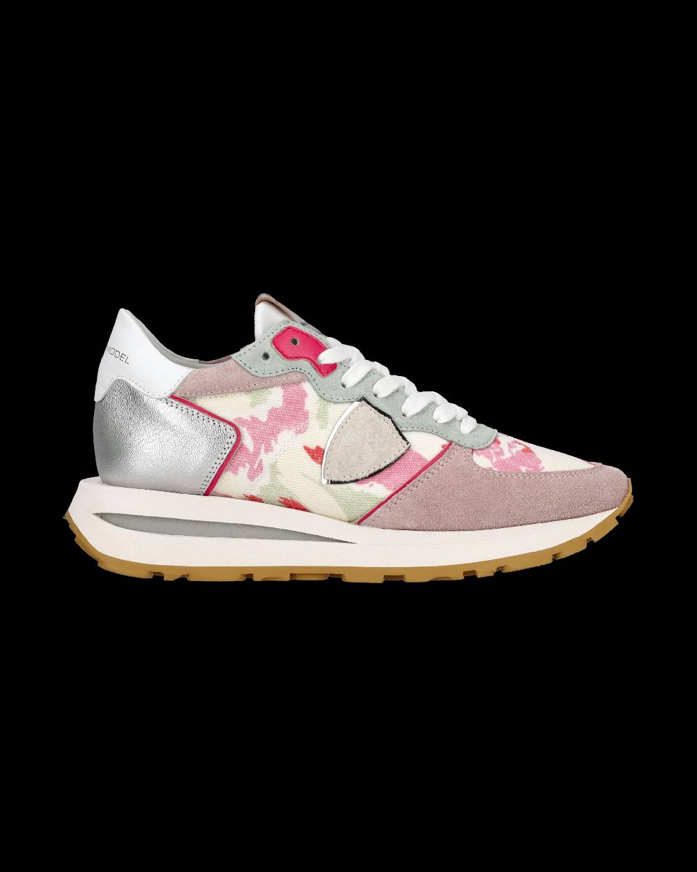 Philippe Model Sneaker basse Tropez Haute donna - bianco e rosa Acquista Ora