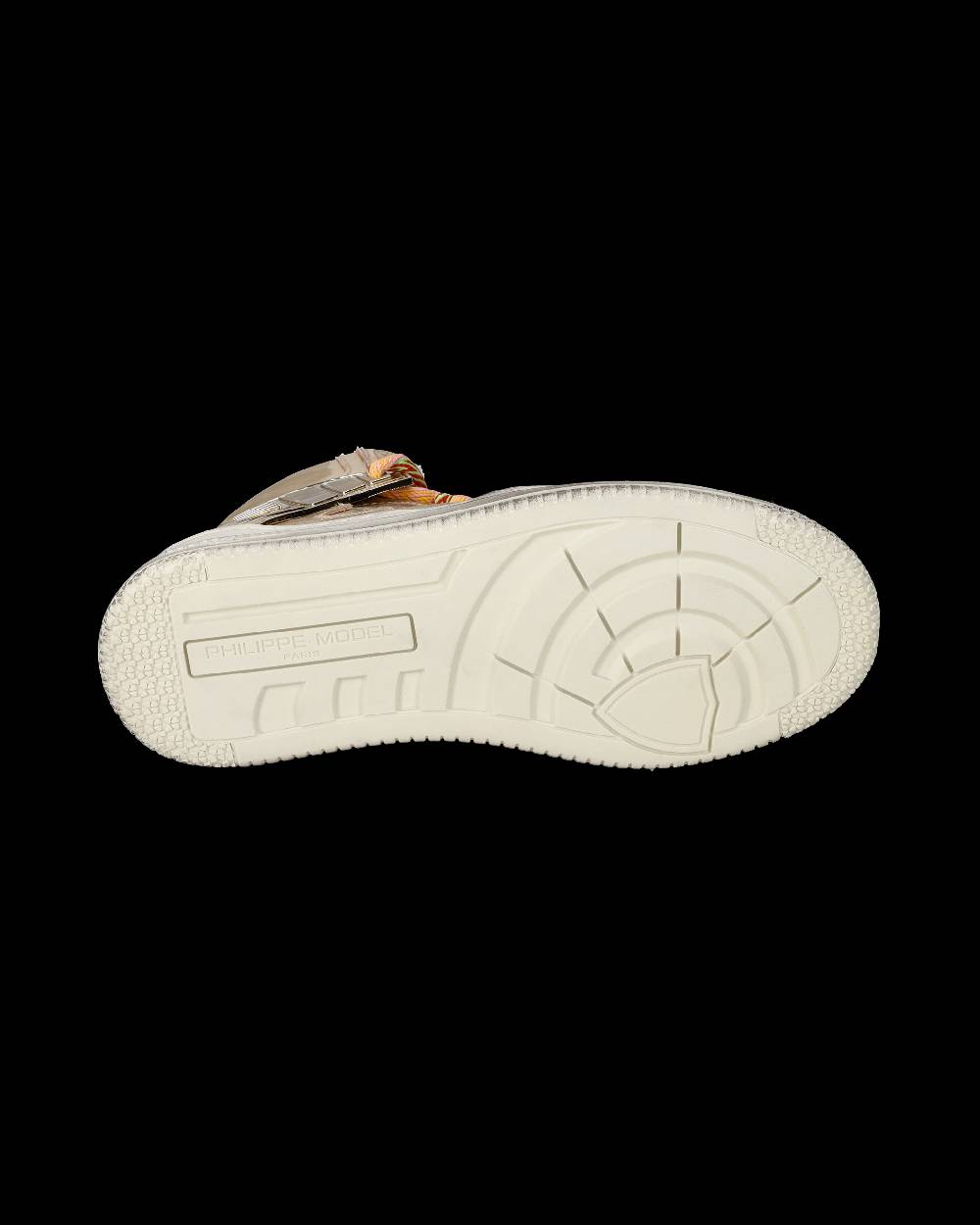 Philippe Model Sneakers Alte La Grande da Donna Platinium in Pelle Metal Consegna Veloce
